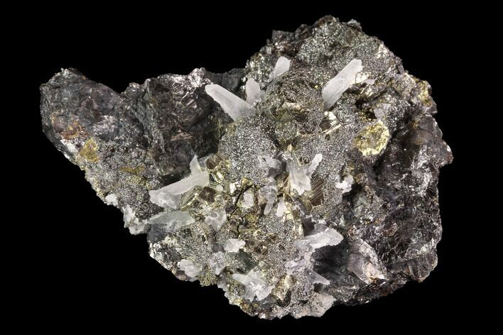 Sphalerite, Pyrite and Quartz Association - Peru #94403